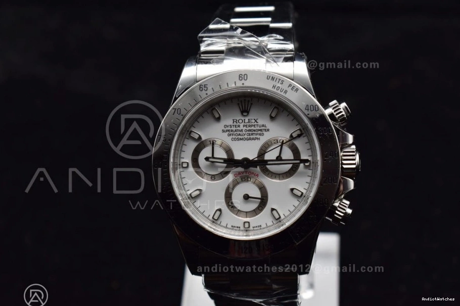 116520 White Case SS SA4130 QuickDry Best Edition V Daytona 904L Clean 1:1 and Dial 774 Bracelet 0709